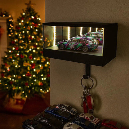 🎅 Infinity Garage Keychain with 3D Wall Mounted Mirror LED Light💡