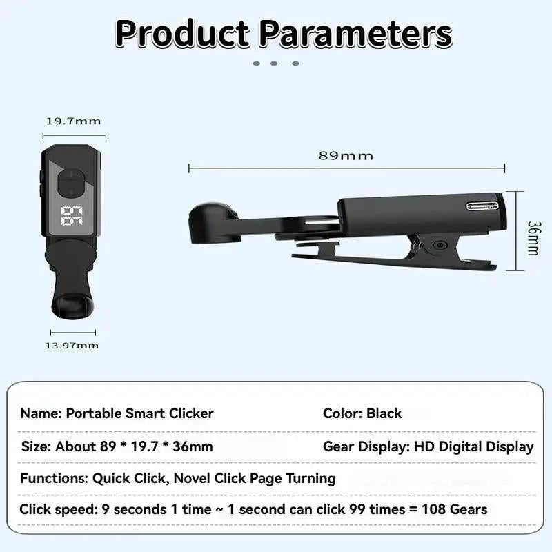 🎄Last Day Sale 50% OFF- Rechargeable Automatic Clicker