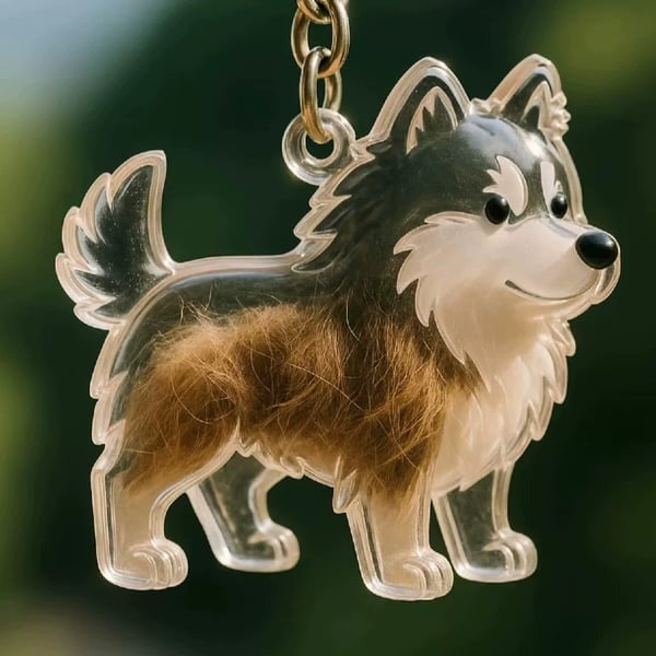 🎄Christmas Hot Sale 49% OFF - Dog Hair Storage Memorial Keychain