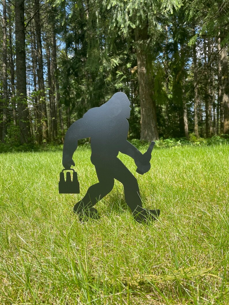 Funny Bulldog Metal Garden Decor