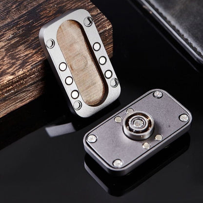 Owl-Themed Fidget Slider: A Spinning EDC Fidget Toy with Metallic Clicks