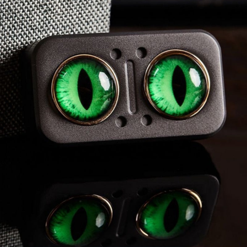 Owl-Themed Fidget Slider: A Spinning EDC Fidget Toy with Metallic Clicks