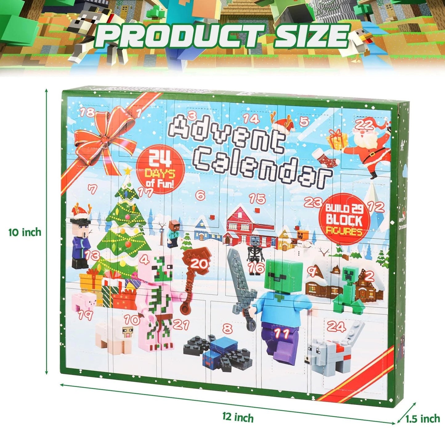 2025 Toy Figures Building Blocks Advent Calendar