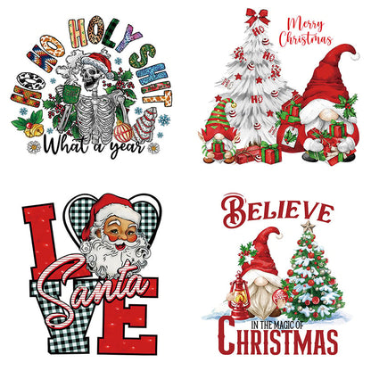 🔥LAST DAY 50% OFF🎄15PCS Christmas Mystery DTF Transfer Bundle ✨Ready to Press Holiday Designs for Festive DIY Creations