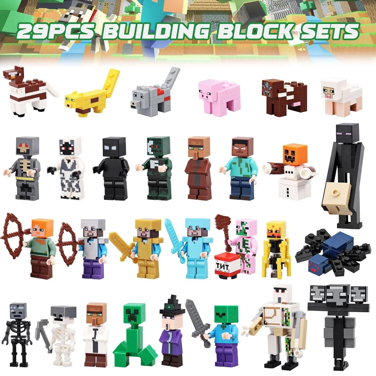 2025 Toy Figures Building Blocks Advent Calendar