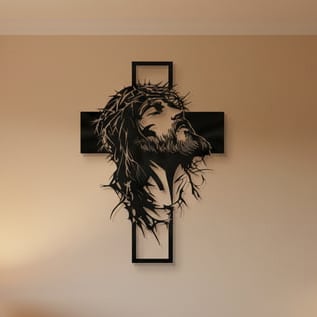 🎄✝️Metal Jesus and Cross Wall Art: Christian Home Decor-BUY 2 GET FREE SHIPPING