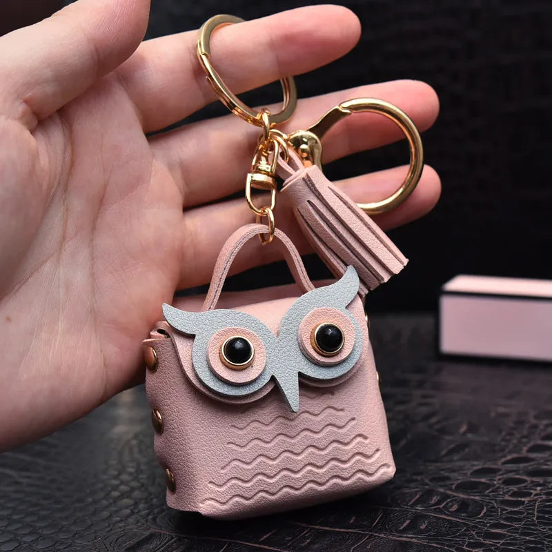 (🌲Early Christmas Sale- 49% OFF) Mini Owl Coin Purse Keychain
