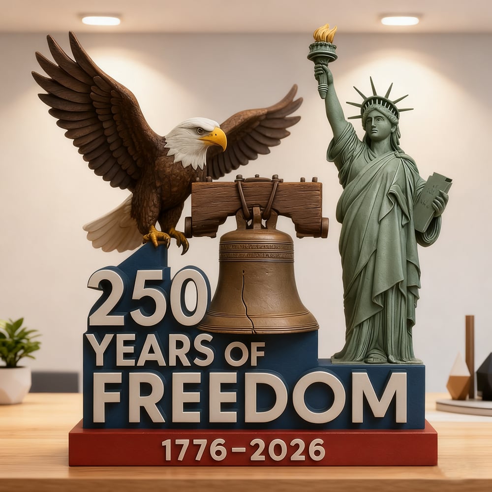 🔥Last Day Sale 49% OFF 🎉2025 Affordabls® Handmade American History Commemorative Desktop Statue