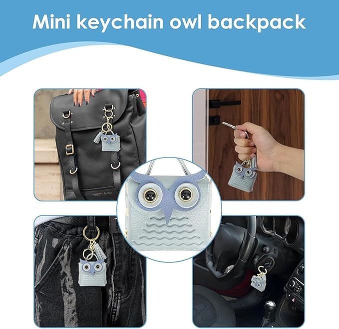 (🌲Early Christmas Sale- 49% OFF) Mini Owl Coin Purse Keychain