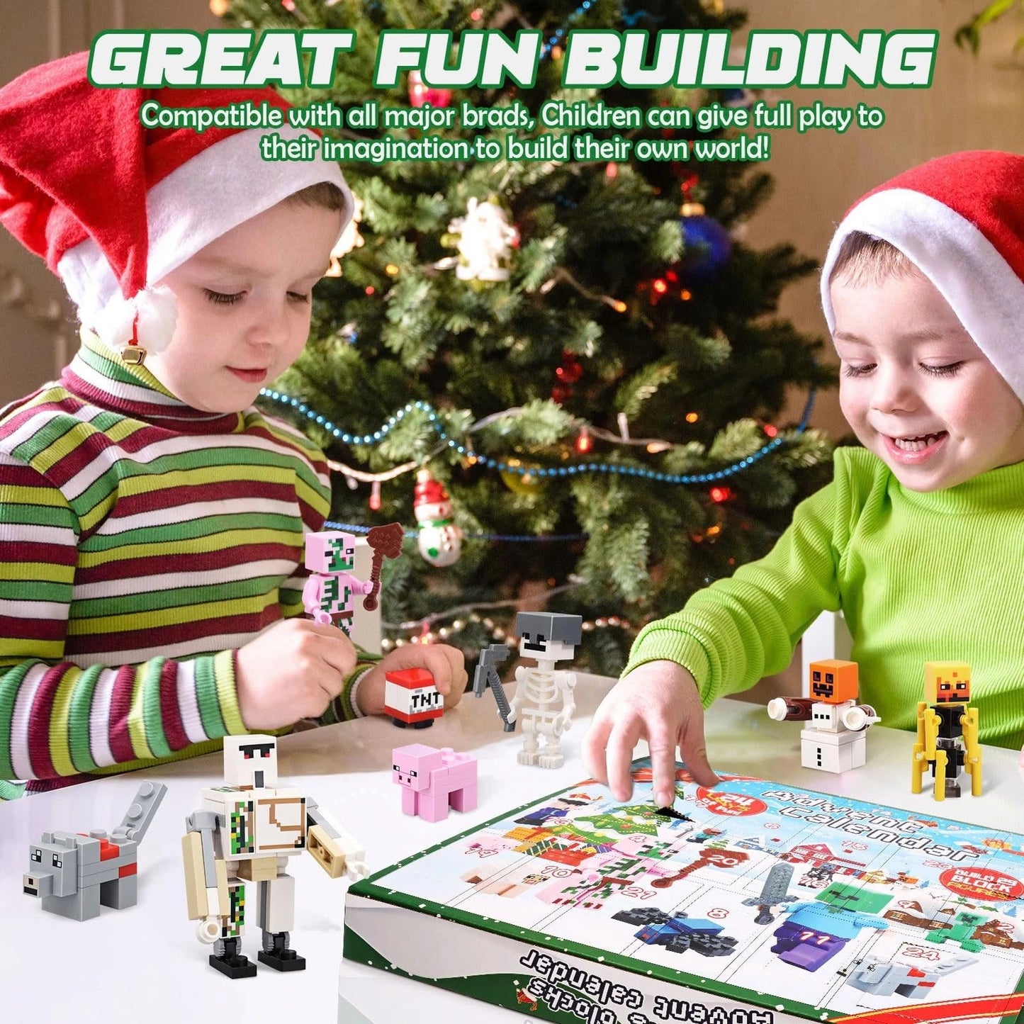 2025 Toy Figures Building Blocks Advent Calendar