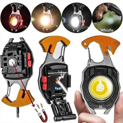 (🎄Early Christmas Sale - 49% OFF) Multifunction Keychain Flashlight, 🔥Buy 3 Get 2 Free ONLY TODAY!