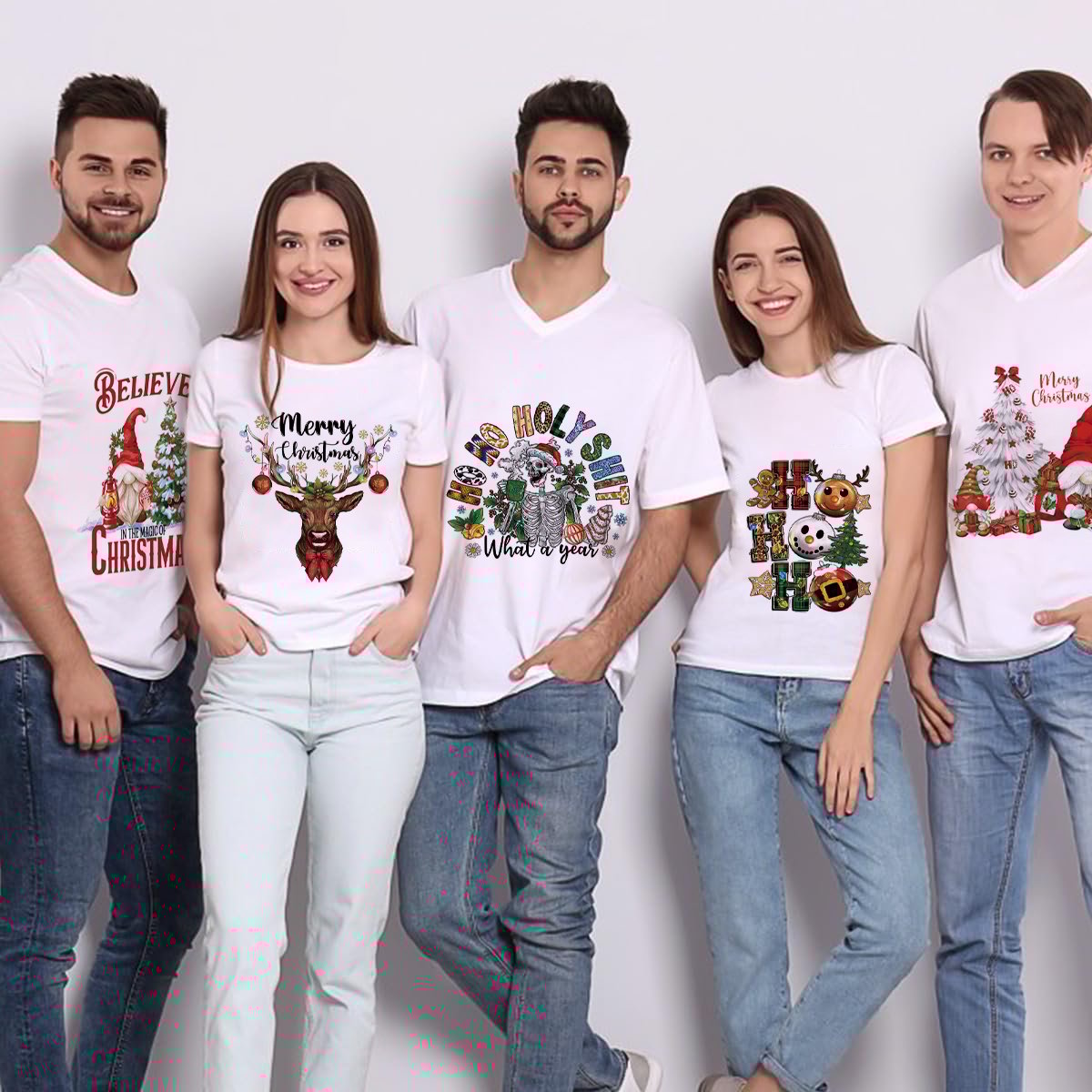 🔥LAST DAY 50% OFF🎄15PCS Christmas Mystery DTF Transfer Bundle ✨Ready to Press Holiday Designs for Festive DIY Creations