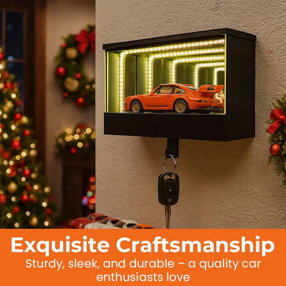 🎅 Infinity Garage Keychain with 3D Wall Mounted Mirror LED Light💡