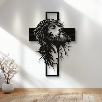 🎄✝️Metal Jesus and Cross Wall Art: Christian Home Decor-BUY 2 GET FREE SHIPPING